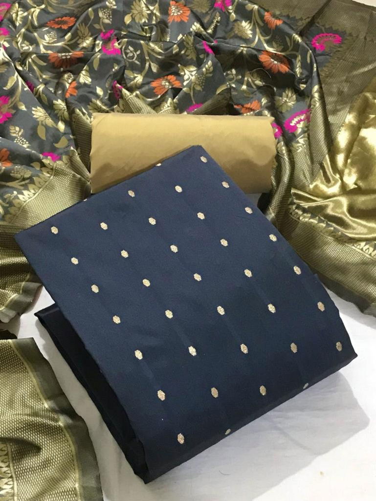 Tapatta Silk Booti 2 Heavy Tapata Silk Festive Wear Dress Material